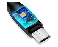 USAMS Kabel U18 microUSB 2A Fast Charge 1m czarny - 1569108 - zdjęcie 2